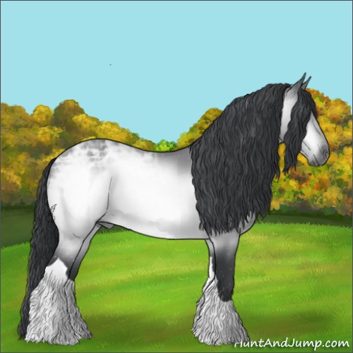 Horse Color:Brown Chinchilla Ice Tobiano 