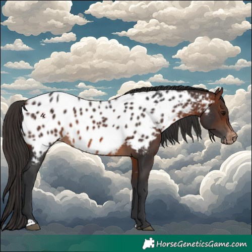 Horse Color:Brown Appaloosa 