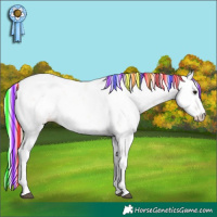 Horse Color:Painted Silver Blue Onyx Pearl Sabino