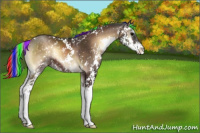 Horse Color:Painted Silver Brown Onyx Sabino 