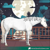 Horse Color:Classic Cream Champagne Pearl Tobiano Snowcap 
