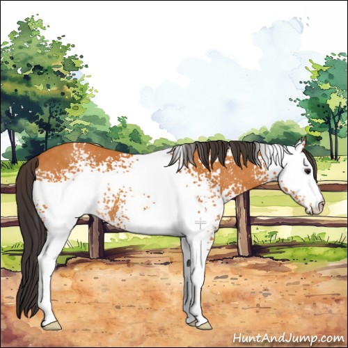 Horse Color:White Spotted Buckskin 