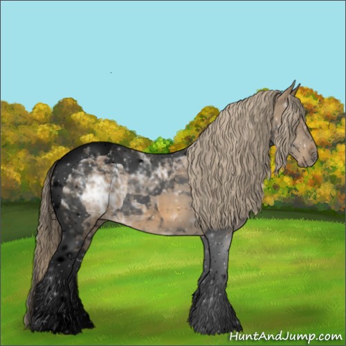 Horse Color:Void Chocolate Palomino Ice Tobiano