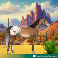 Horse Color:Gray Amber Champagne Appaloosa Rabicano 