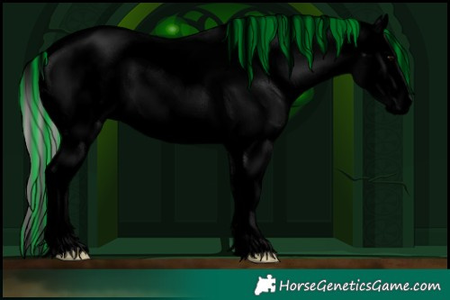 Horse Color:Void Painted Silver Brown Onyx Sabino 