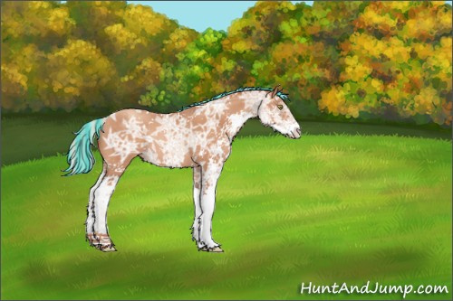Horse Color:Painted Silver Sable Champagne Ice Sabino Rabicano 