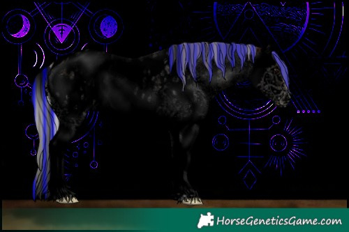 Horse Color:Void Painted Chocolate Silver Classic Champagne Ice Roan Onyx Mushroom Sabino Splash Appaloosa 