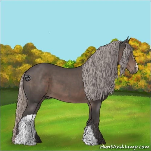 Horse Color:Silver Black 