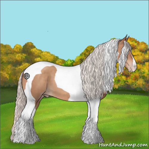 Horse Color:Silver Classic Champagne Tobiano 