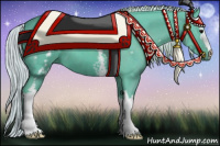 Horse Color:Watercolor White Spotted Silver Black 