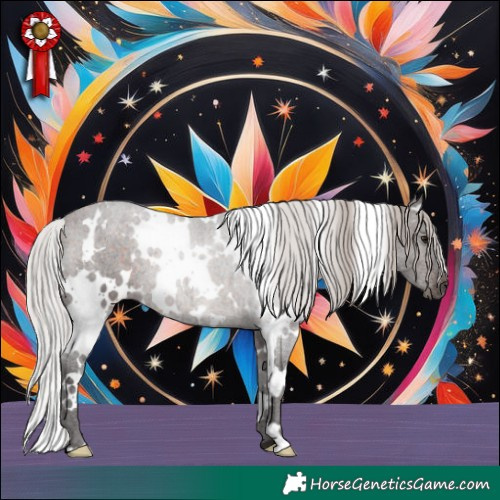 Horse Color:White Spotted Silver Brown 