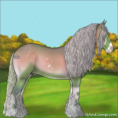 Horse Color:Watercolor Silver Blue Onyx Sabino 