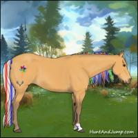 Horse Color:Painted Silver Buckskin 