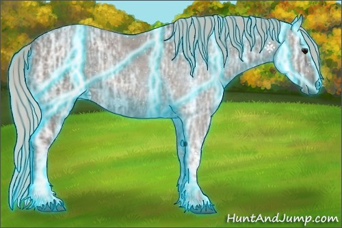 Horse Color:Thunderstruck Silver Blue Ice Roan 