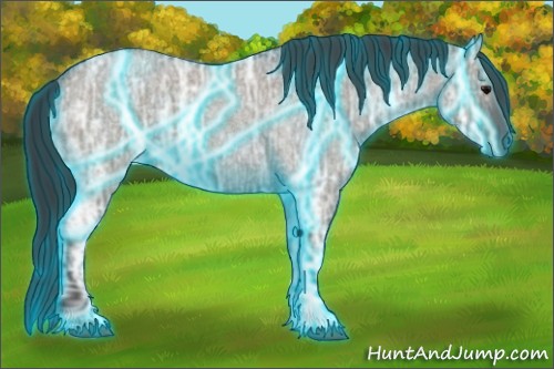 Horse Color:Thunderstruck Grullo Ice Roan 
