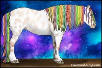 Horse Color:Painted Silver Classic Champagne Roan Dun Appaloosa 