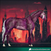 Horse Color:Silver Black Chinchilla Ice Splash 
