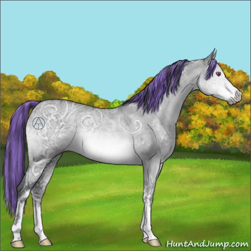 Horse Color:Painted Brown Chinchilla Ice Dun Brindle 