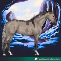 Horse Color:Silver Brown Ice Dun 