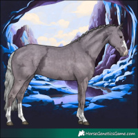 Horse Color:Silver Grullo Ice 