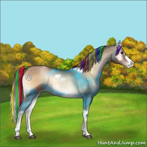 Horse Color:Painted Brown Pearl Onyx 