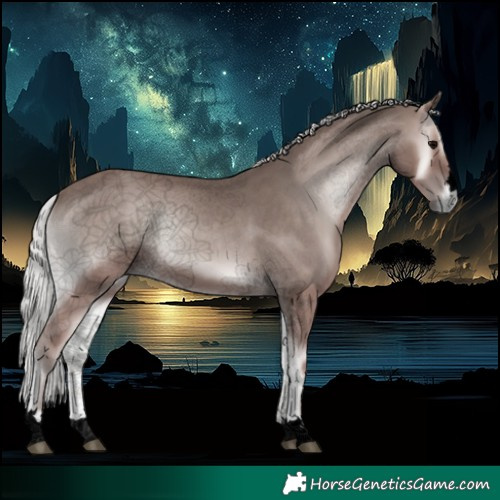 Horse Color:Void Platinum Silver Blue Onyx 