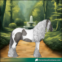 Horse Color:Grullo Tobiano Rabicano