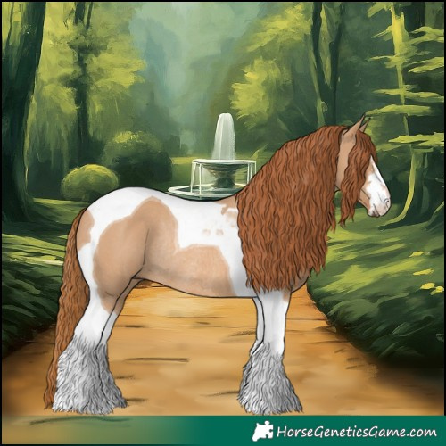 Horse Color:White Spotted Red Dun Tobiano Rabicano