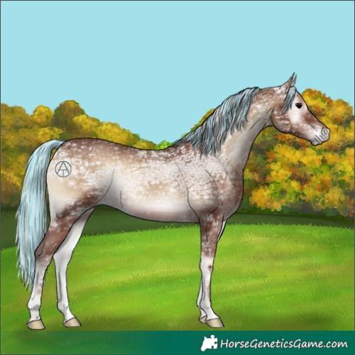 Horse Color:Painted Silver Blue Onyx Ice
