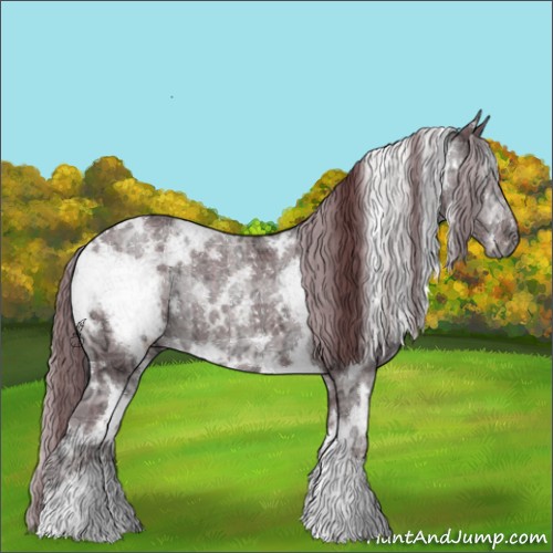 Horse Color:Plaid  White Spotted Chocolate Smoky Black Chinchilla Ice 