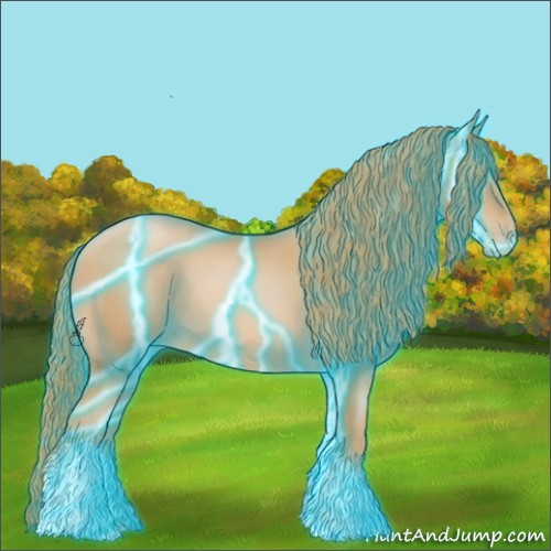 Horse Color:Thunderstruck Chestnut Pearl Tobiano 