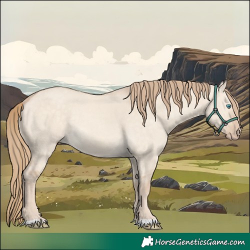 Horse Color:Perlino Dun 