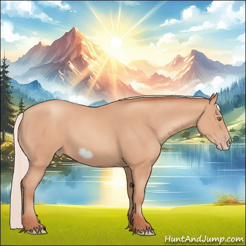 Horse Color:Silver Amber Champagne Frame