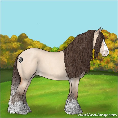 Horse Color:Sable Champagne Roan Dun Splash 