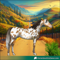 Horse Color:Gray Amber Cream Champagne Near Leopard Rabicano