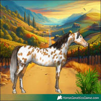 Horse Color:Gray Amber Cream Champagne Appaloosa Rabicano