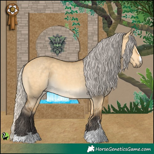 Horse Color:Silver Buckskin Dun 