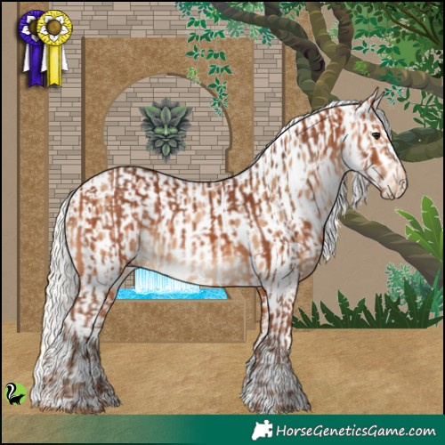 Horse Color:Silver Bay and Silver Amber Champagne Appaloosa