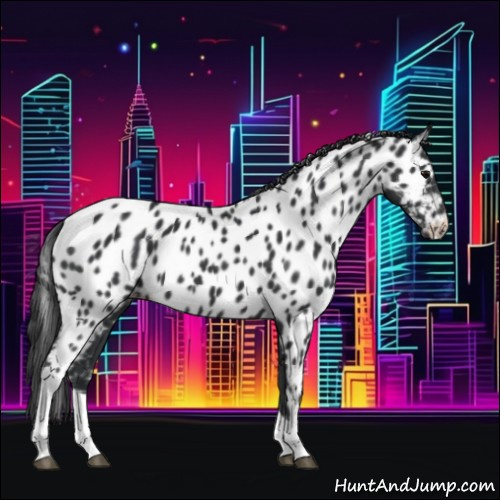 Horse Color:Black Tobiano Appaloosa 