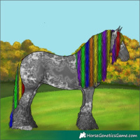 Horse Color:Painted Black Ice 