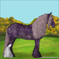 Horse Color:Watercolor Liver Chestnut Ice 