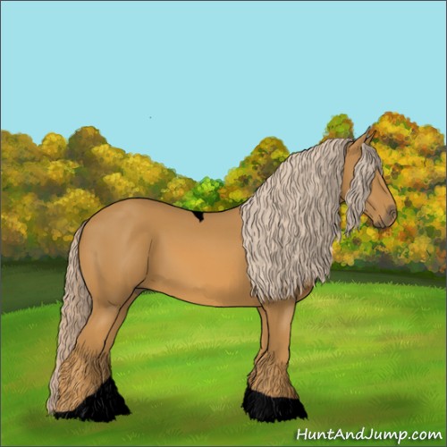 Horse Color:Void Palomino Tobiano 