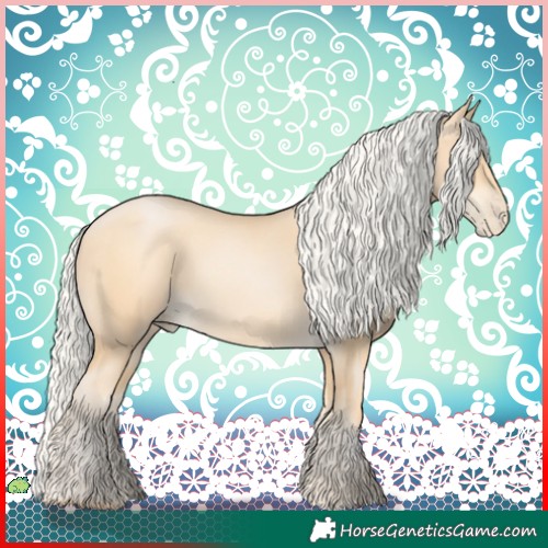 Horse Color:Silver Buckskin Pearl 