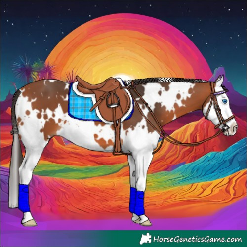 Horse Color:White Spotted Bay Splash