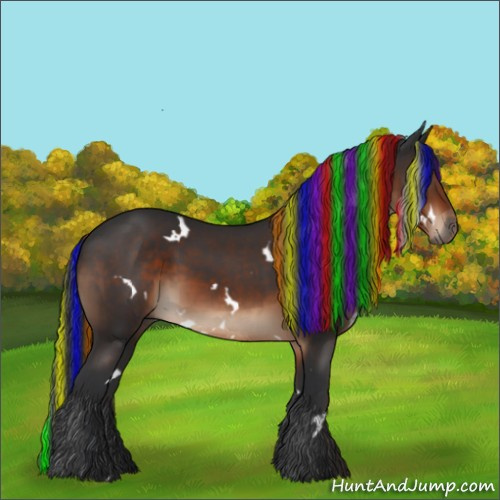 Horse Color:Painted White Spotted Brown 