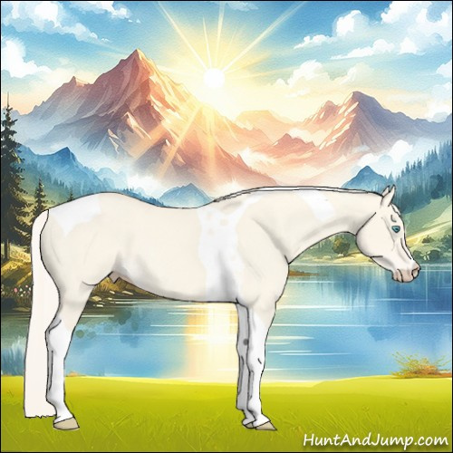Horse Color:Cremello Dun Tobiano 