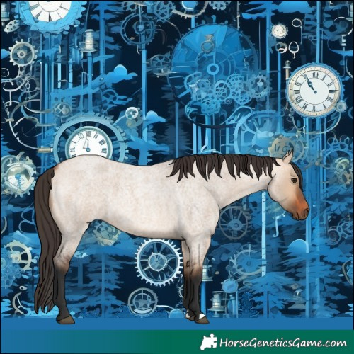 Horse Color:Bay Roan Dun 