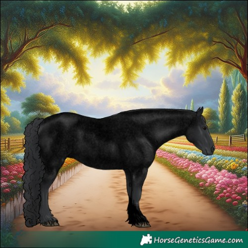 Horse Color:Void Blue Roan Tobiano