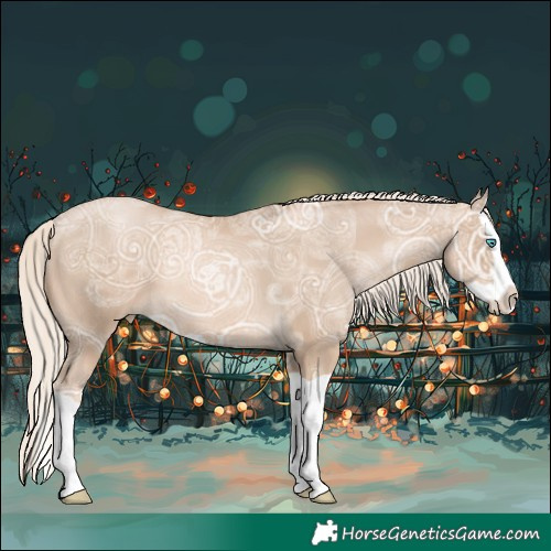 Horse Color:Chocolate Palomino Ice Pearl Splash 