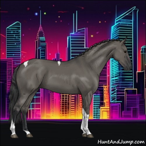 Horse Color:Grullo Tobiano 